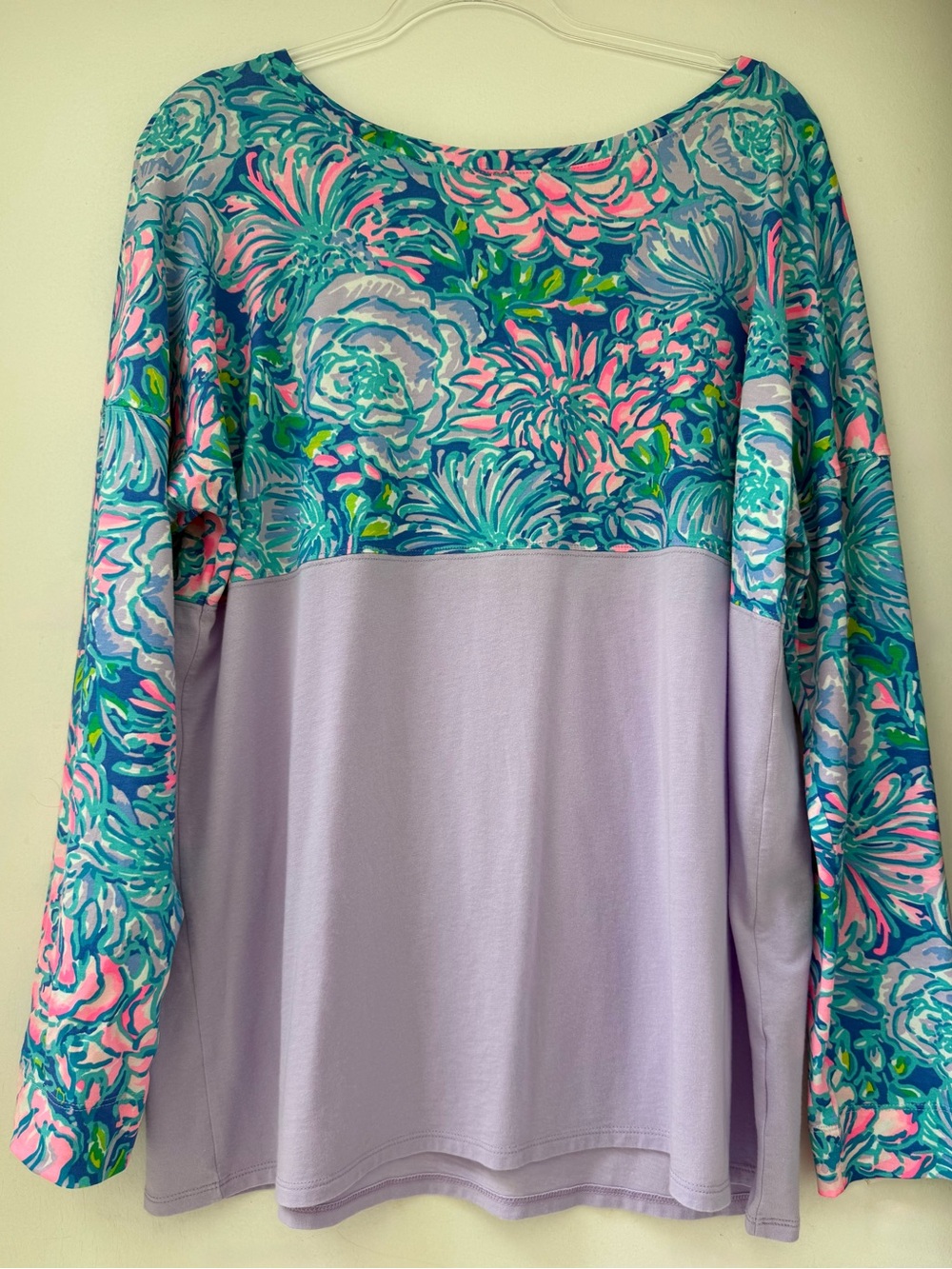 EUC Lilly Pulitzer Lavender Long-Sleeve Finn top XL